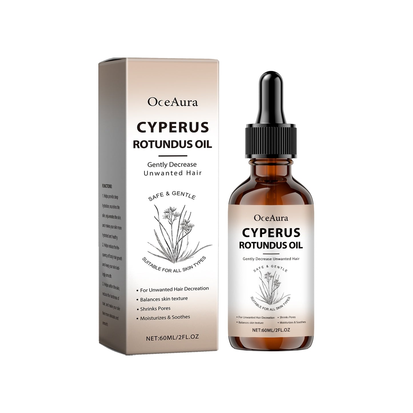 Cyperus Rotundus Oil (Decrease Hair Growth)